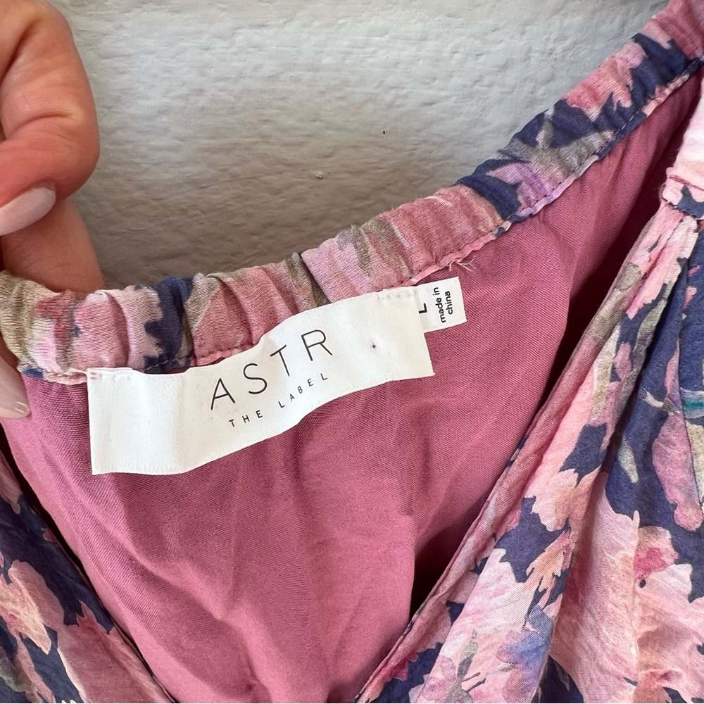 Astr the Label Lavender & Pink Floral Midi Dress - Picture 5 of 6
